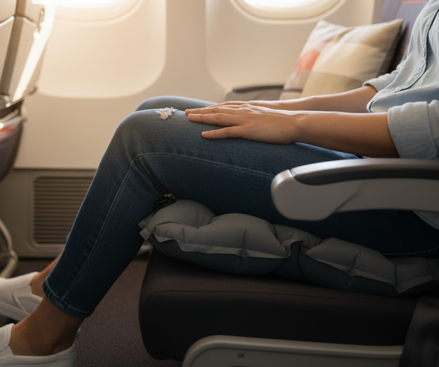 Foldable Airplane Moisture-Proof Inflatable Seat Cushion