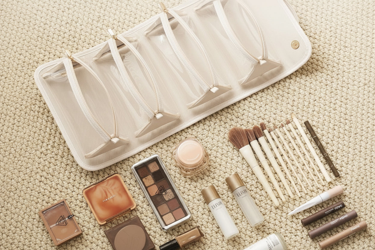 Portable Folding Cosmetic Bag- Large Capacity