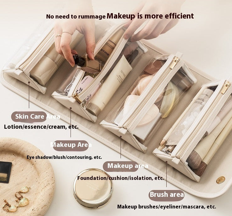 Portable Folding Cosmetic Bag- Large Capacity