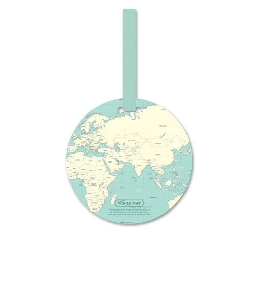 World Map Luggage Tags