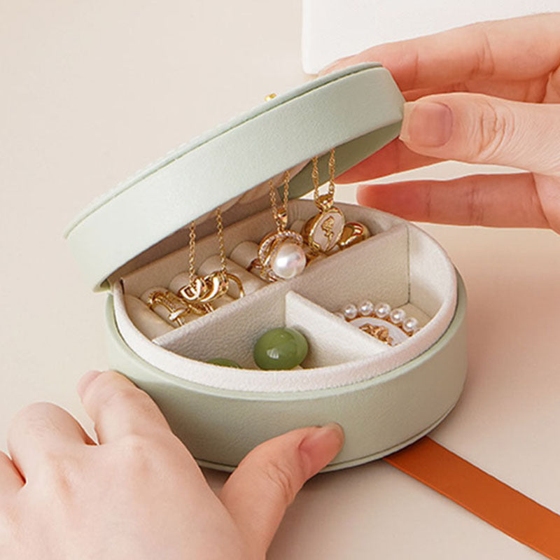 Portable Jewelry Storage Box - Light Green