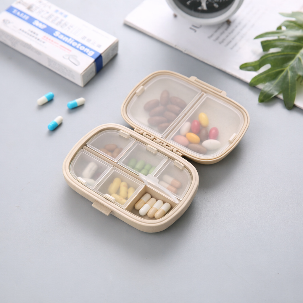 One-week Travel Medicine Pill Box